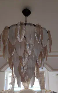 لوستر طرح برگ ۵طبقه ۷۰ سانتی
