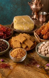 شکر قهوه‌ای شهدانه