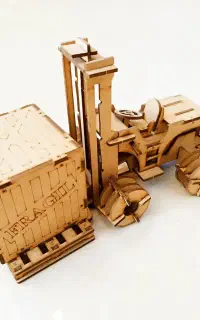 پازل سه بعدی لیفتراک ( جورچین چوبی )