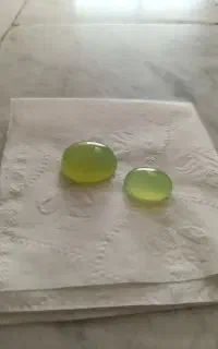 نگین عقیق سبز لیمویی