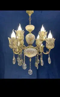 لوستراسکا نیکولابرنج سرامیکی6+2شعله سرپیچyبرنجa123