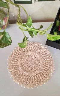 زیرلیوانی بافتنی