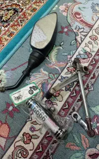 پدال دنده فابریک آپاچی و آینه سمت چپ
