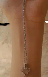 گردنبند طرح قلب نقره ی اصل