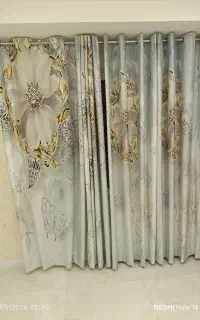 پرده شرکتی مخمل چاپی