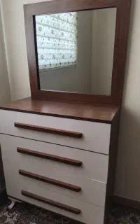 میزتحریر کتابخانه دار،دراور با آینه،میز تلویزیون