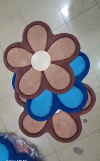 پادری زربافت طرح گل مینا