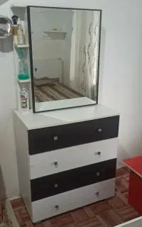 سرویس خواب دو نفره همراه تشک و میز آرایش