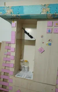 تخت خواب وتشکش وکمدبچه