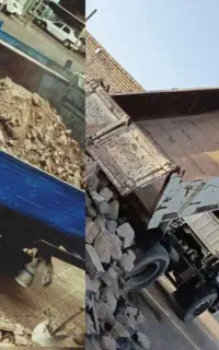 شن نخاله اجر با ۱۲تن ونیسان کمپرسی نرخ کف بازار