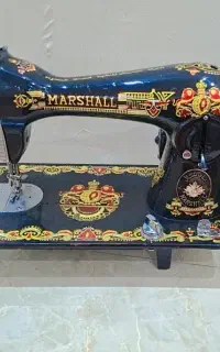 چرخ خیاطی برقی مارشال و سردوز سه نخ ژاپنی برادر