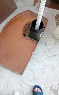 کابینت فلزی روشویی هود و اب چکان سینک