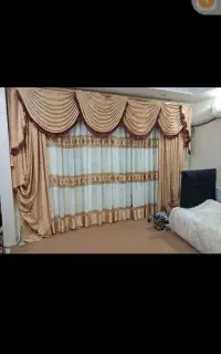 پرده حال پذیرای ومیزه تلویزیون وبوفه