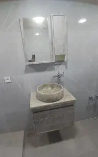 نصب شیرآلات روشویی ظرفشویی روشویی سنگی