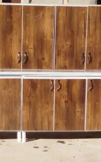 کابینت فلزی درب MDF در حد نو 4متر