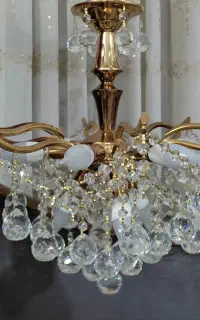 دو عدد لوستر کریستالی