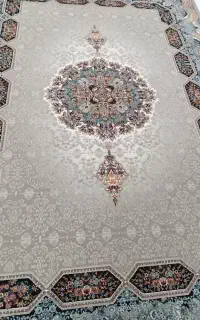 2دانه فرش 9متری جفت هشت دانه پشتی همرنگ فرش