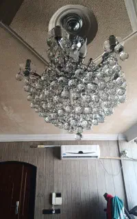 لوستر ۶شاخه استیل