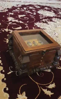 جعبه انگشتر چوبی از جنس گردو