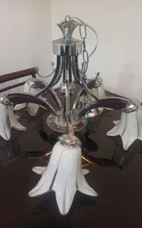 لوستر پنج شاخه فلزی