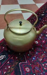 کتری روحی طلایی رنگ