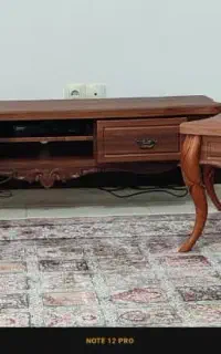 سرویس میز پذیرایی و زیر تلوزیونی زیبا و تمیز