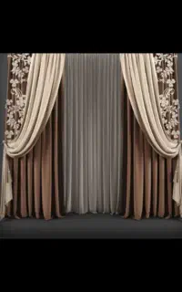 پرده مخمل کره ای شاین ضخیم
