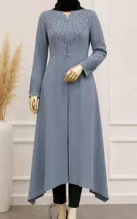 مانتو  نگین کار شده