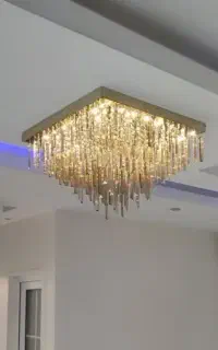 لوستر سقفی مربع ۷۵ تحویل فوری