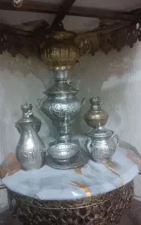 سماور دکوری کوچیک مسی