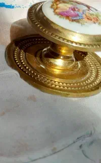 دستگیره برنجی فرانسوی قدیمی کلکسیونی