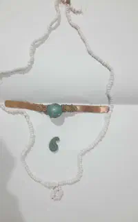 مروارید آب دریا دستبند عتیقه به شرط کارشناسی شما