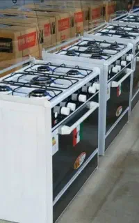 اجاق گاز طرح فر ۵ شعله + لعابی