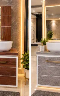 کابین روشویی آینه باکس روشویی کابینتی مدل الگانس