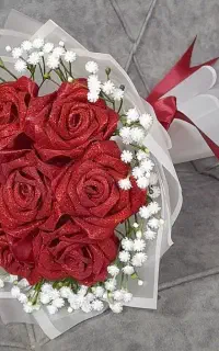 گل روبانی تخفیف خورده منتظر شما هستم