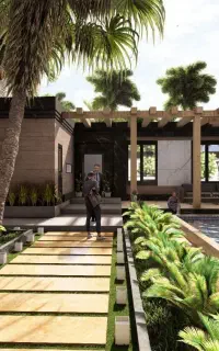 نقشه وطراحی3D باغ و ویلا وساختمان وتجاری