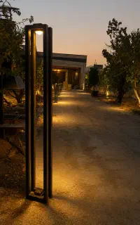 چراغ حیاطی هلیا(چمنی سردری دیواری) تولیدی مستقیم