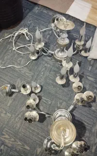 لوستر برنجی در حد نو