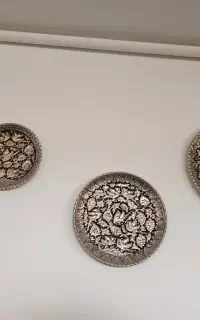 دیوارکوب مس سیاه قلم