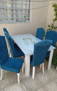 ناهارخوری ۶نفره .دراور.پشتی یکجاه