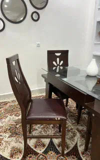 مبل هفت نفره ، میز ناهار خوری ، میز جلو عسلی