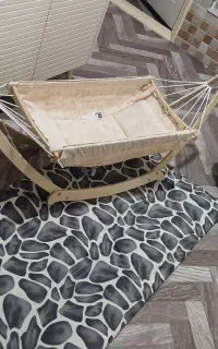 فروش یک عددگهواره یاهمان ننو و یک  کریر نوزاد نو