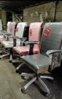 صندلی اداری گردان جکدار کامپیتر مدل کرکره ای