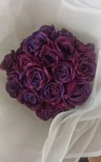 یک دسته گل روبانی