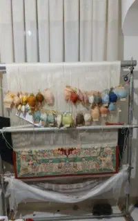 فروش دار وفرشی که15سانتش بافته شده
