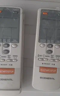دو عدد کنترل کولر گازی general اصل