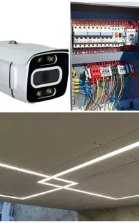 برقکارصنعتی روشنای دوربین مداربسته موتوربرق ژنراتو