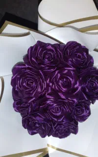 دسته گل روبانی