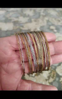 النگو رنگ ثابت ۲۲عدد سایز سه  نهصد هزار تومن