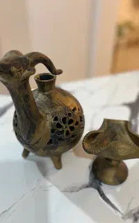گلدان گوزن و زیر سیگاری